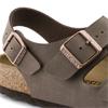 Birkenstock Milano Birko-Flor Nubuck - Mocca